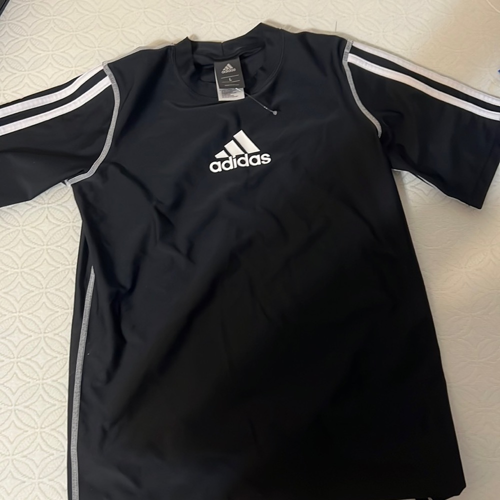 Adidas black athletic shirt